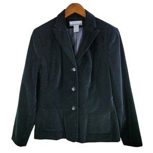 Nine co Size 10 Blazer Jacket Velvet Career Romantic Dark Academiab lace up